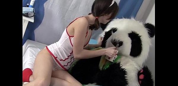  Pretty nurse cures Panda using hot sex